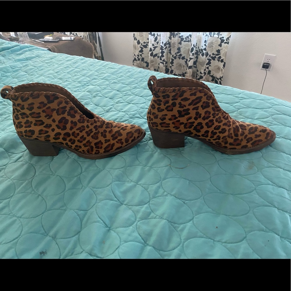 6.5 animal print boutique booties